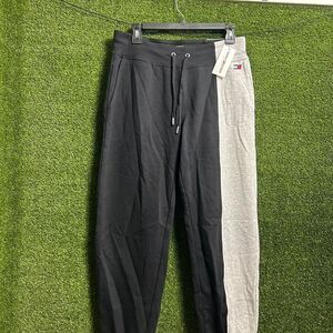 Tommy-hilfiger Men's Grey and Black Joggers-tracksuits